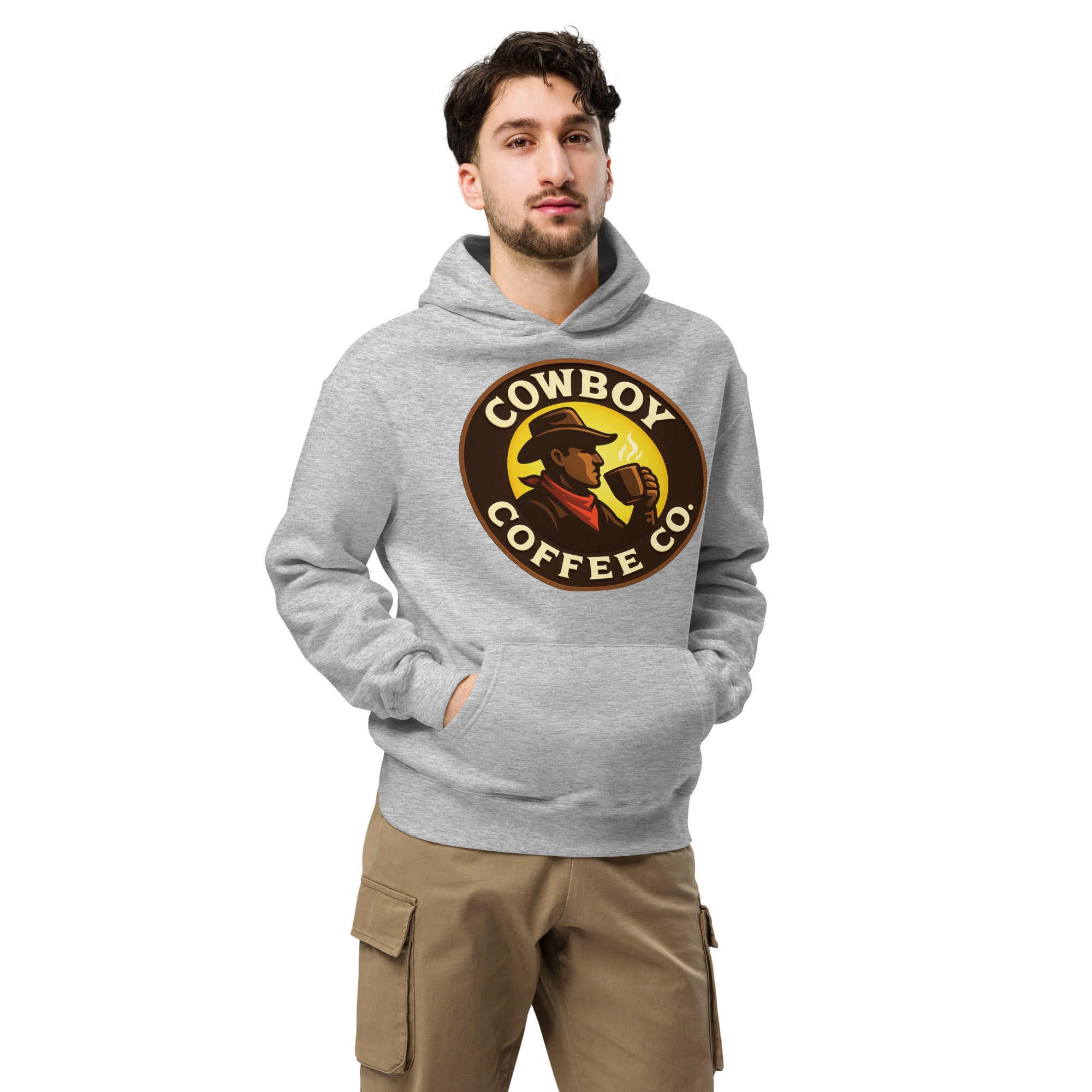 Unisex oversized hoodie with cowboy logo