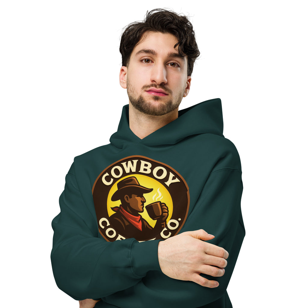 Unisex oversized hoodie Cowboy Coffee Co