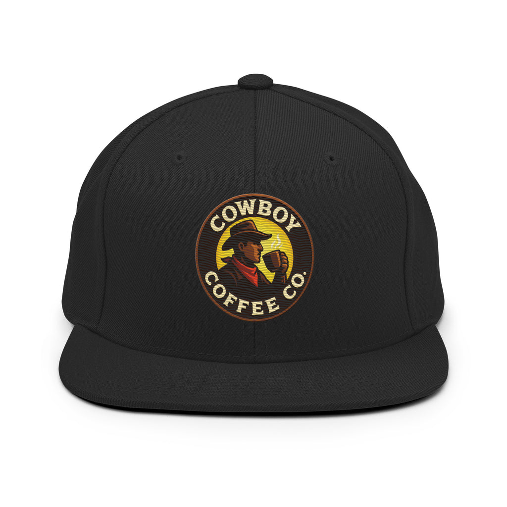 Snapback Hat featuring Cowboy Coffee Co. logo
