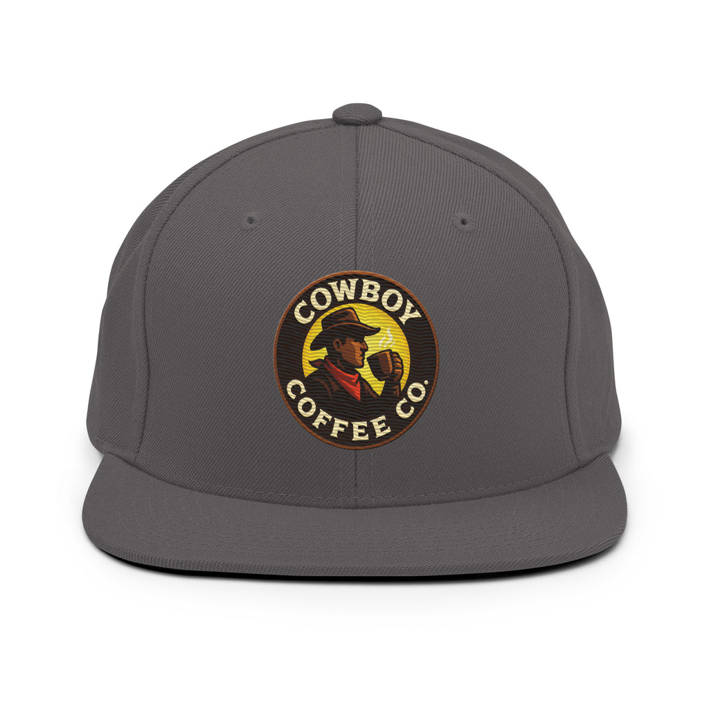 Snapback Hat with Cowboy Coffee Co logo
