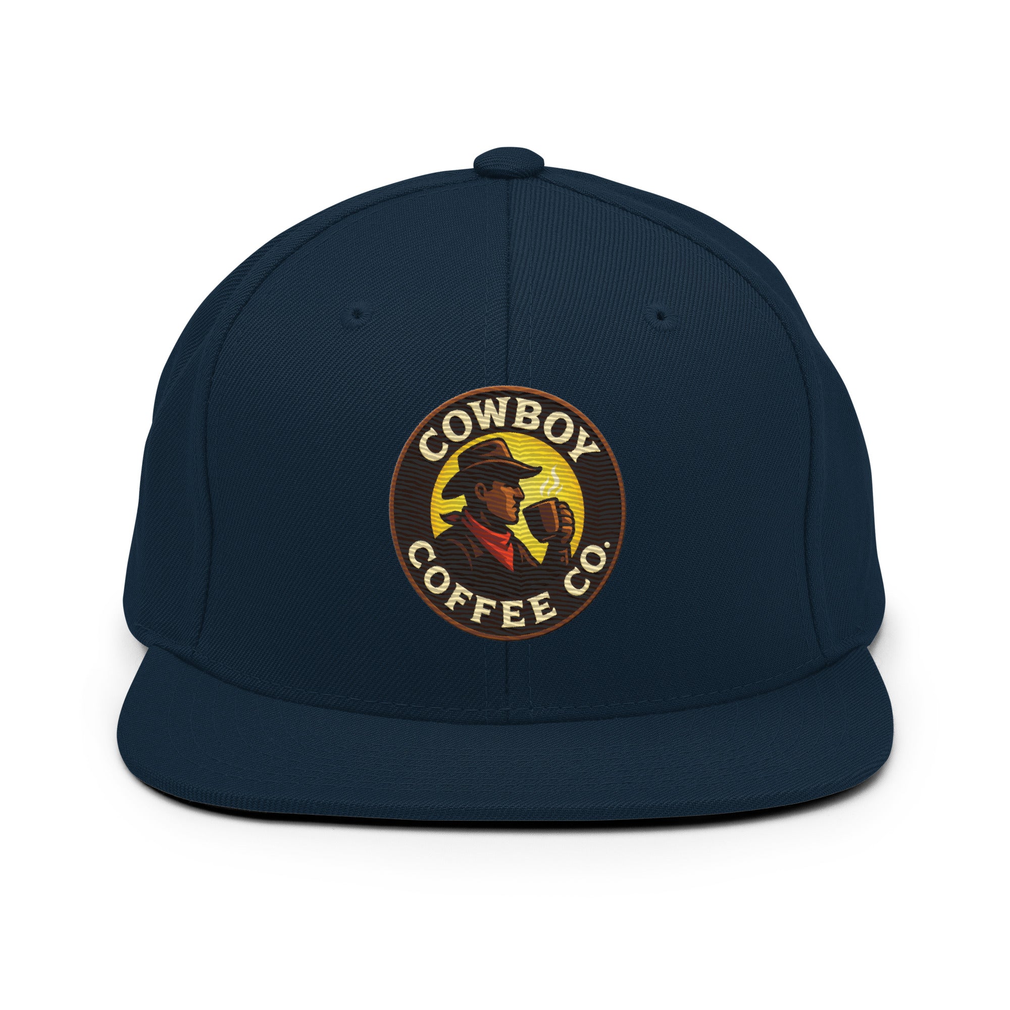 Snapback Hat with Cowboy Coffee Co logo