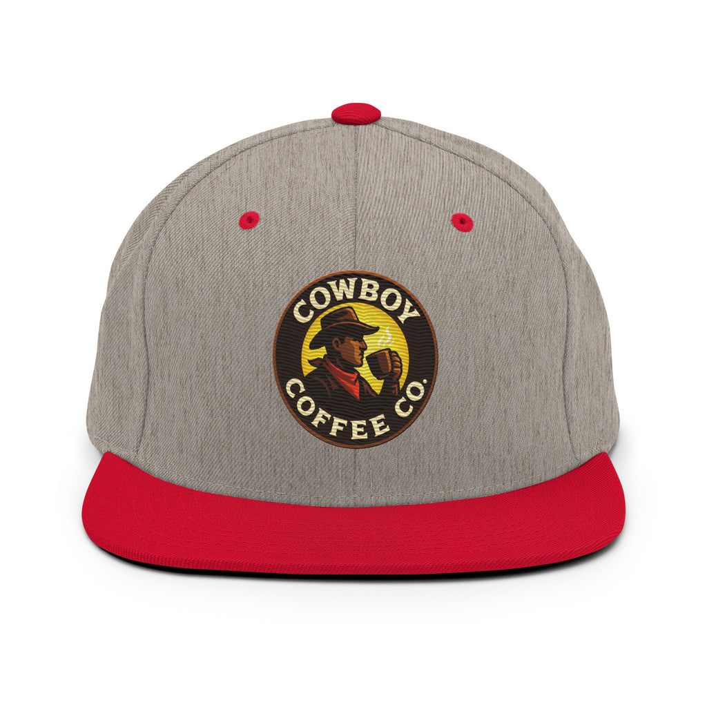 Snapback Hat with Cowboy Coffee Co logo