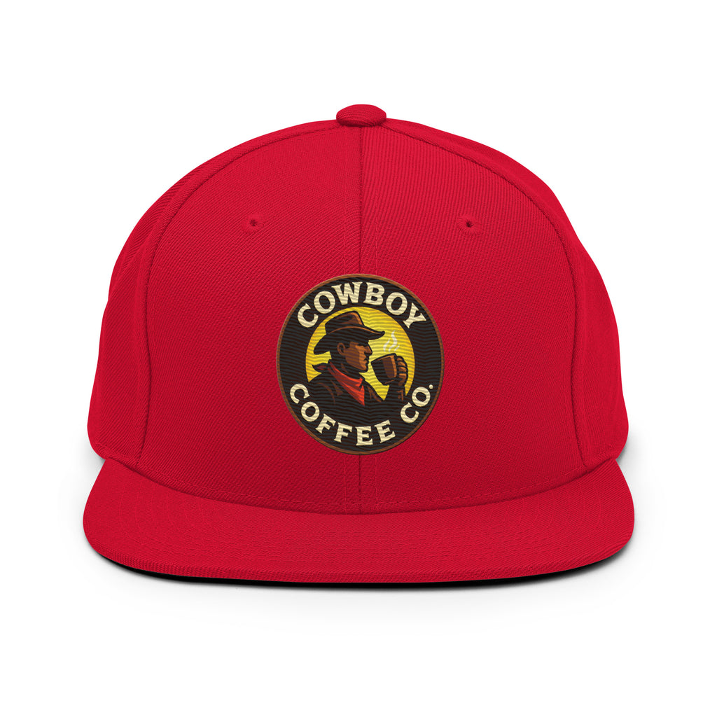 Snapback Hat featuring Cowboy Coffee Co logo
