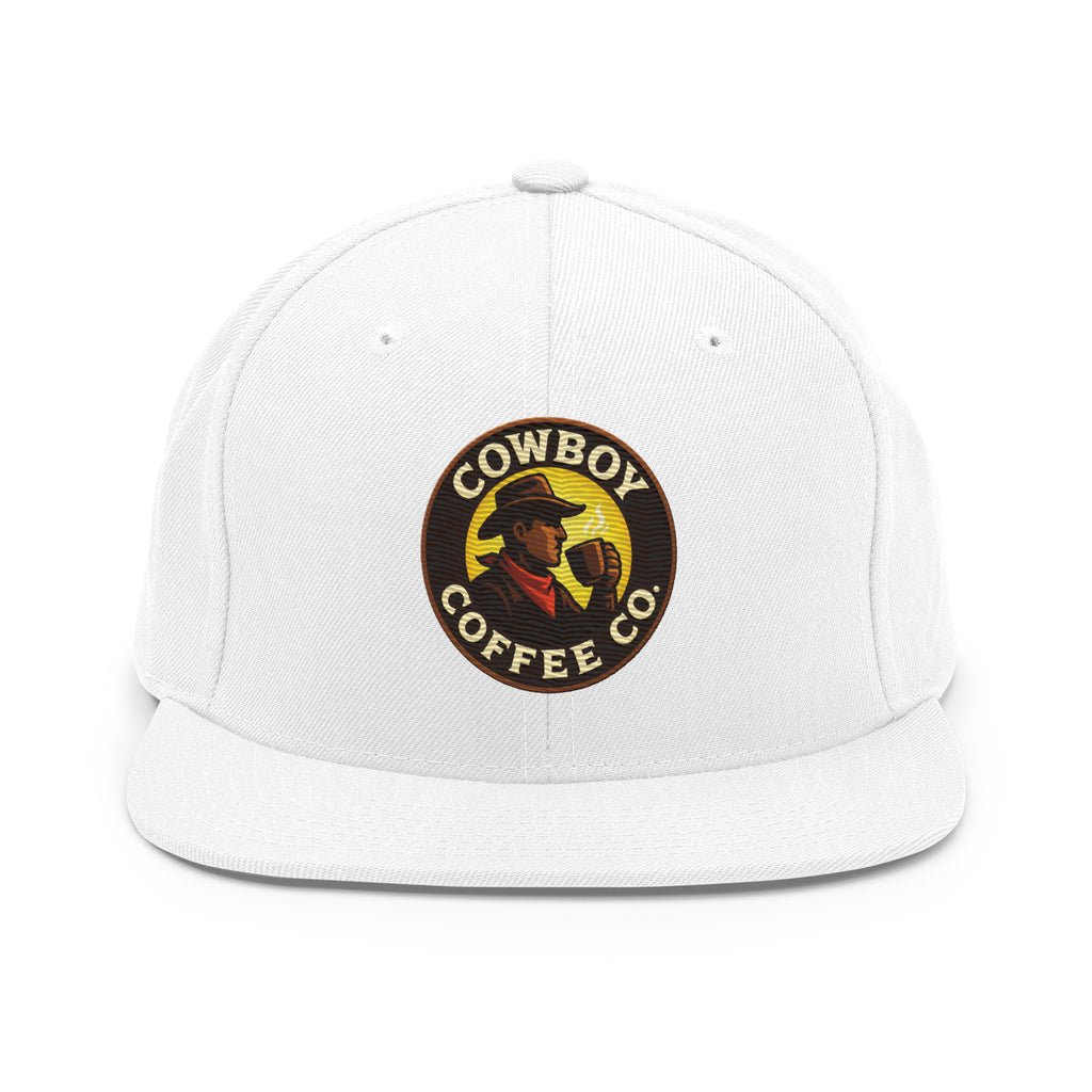 Snapback Hat with Cowboy Coffee Co logo