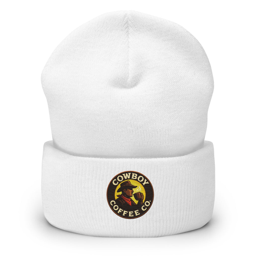 Cuffed Beanie with Cowboy Coffee Co logo