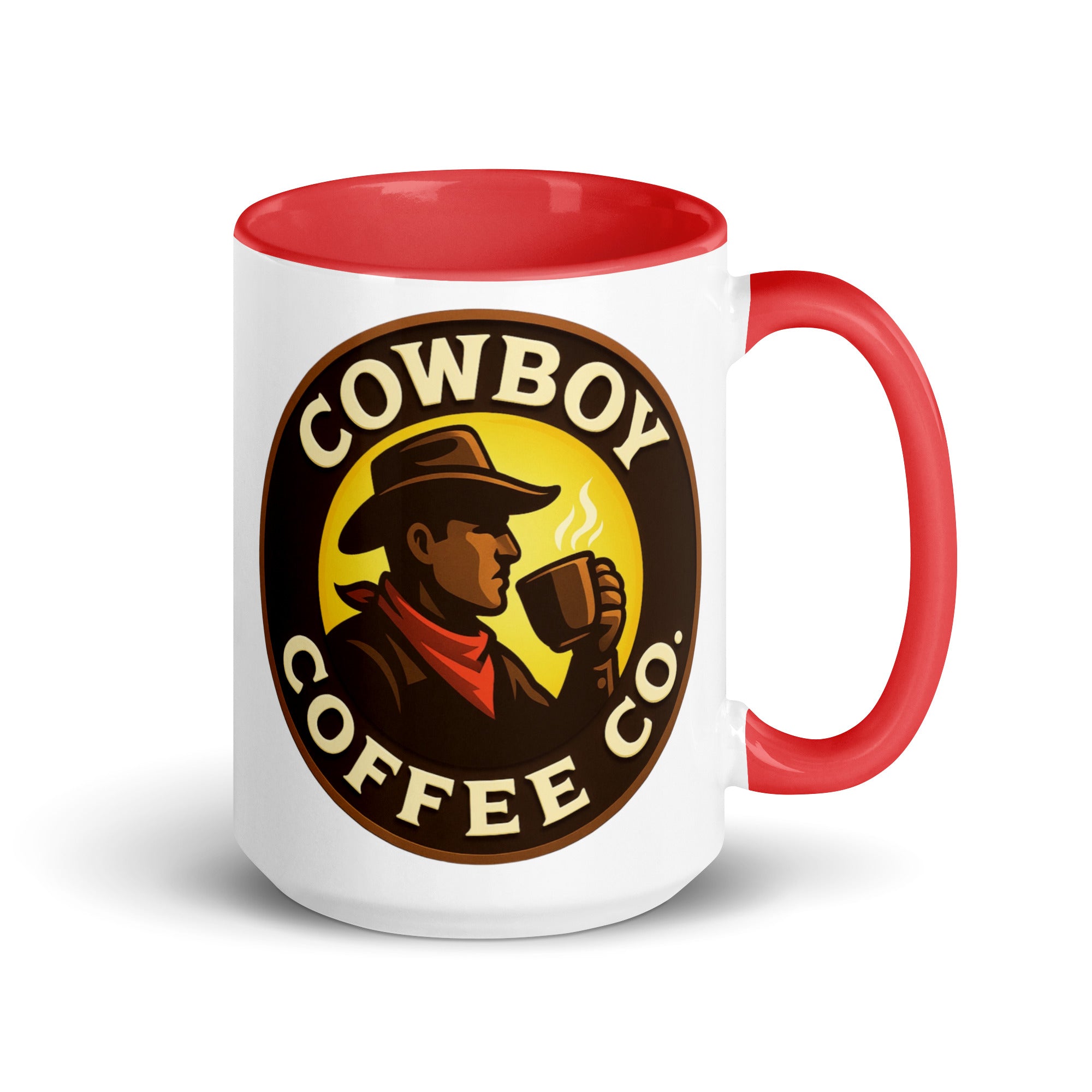 Mug with Color Inside for cowboy coffee lovers